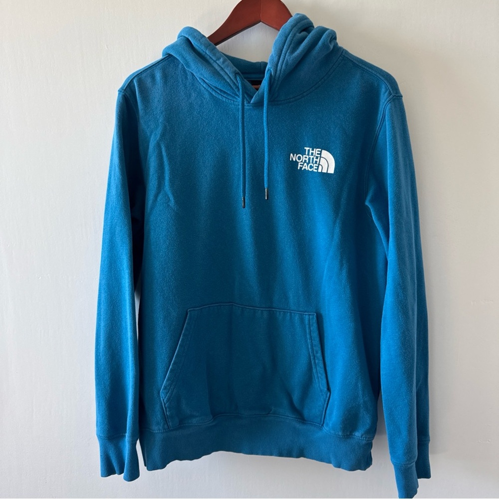 The North Face Men's Teal Hoodie Sweatshirt, Size Medium
